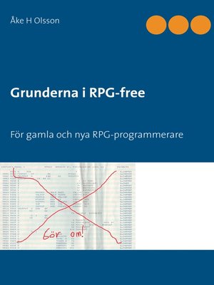 cover image of Grunderna i RPG-free